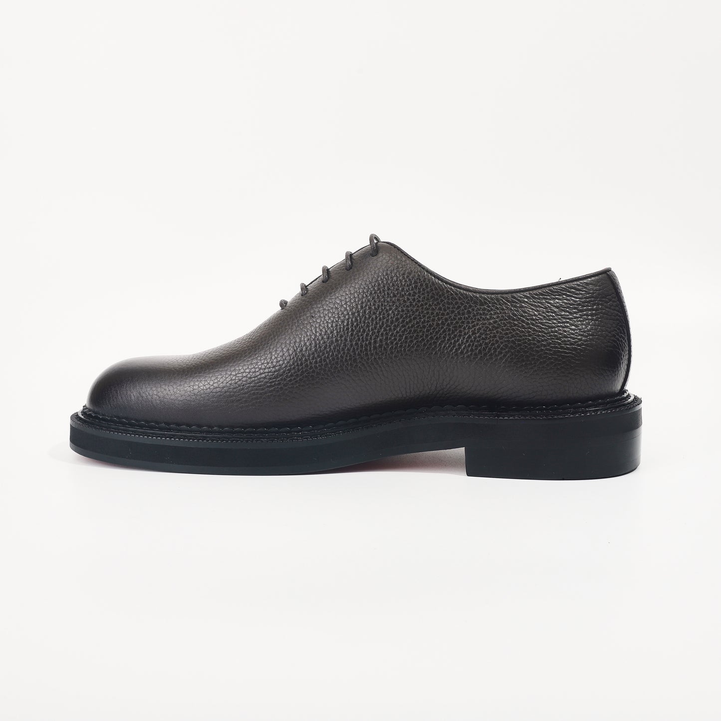 CM Exclusives Pebbled Dark Brown Leather Wholecut Oxford