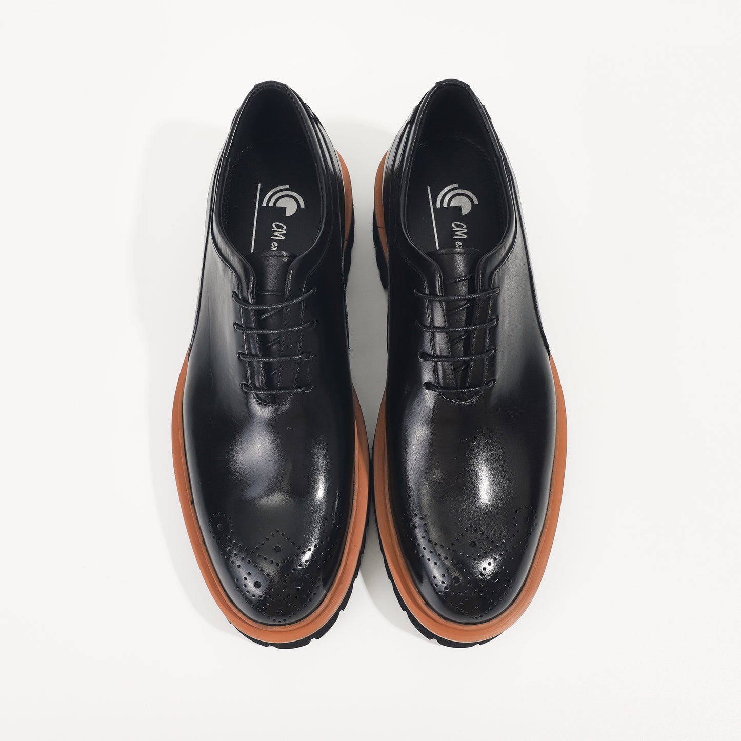 CM Exclusives Platform Brogue Oxford — Black