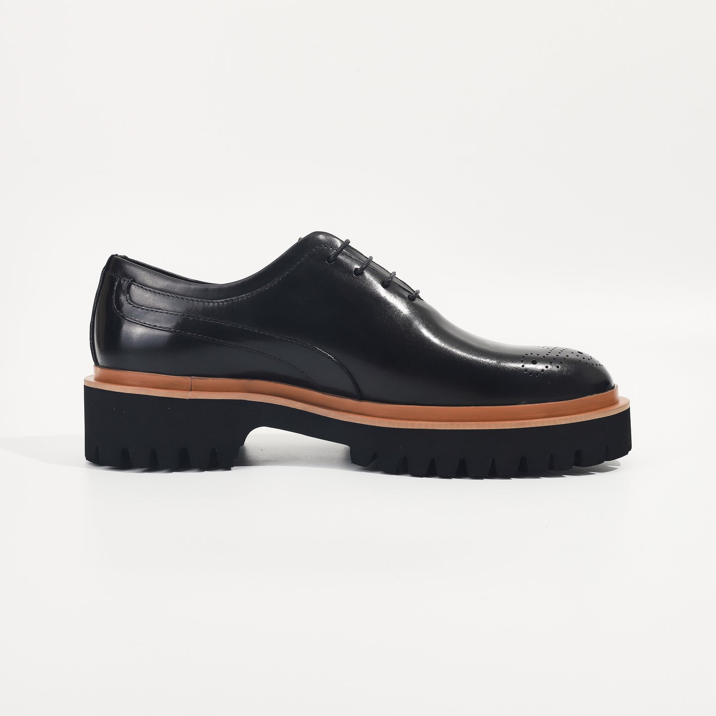 CM Exclusives Platform Brogue Oxford — Black