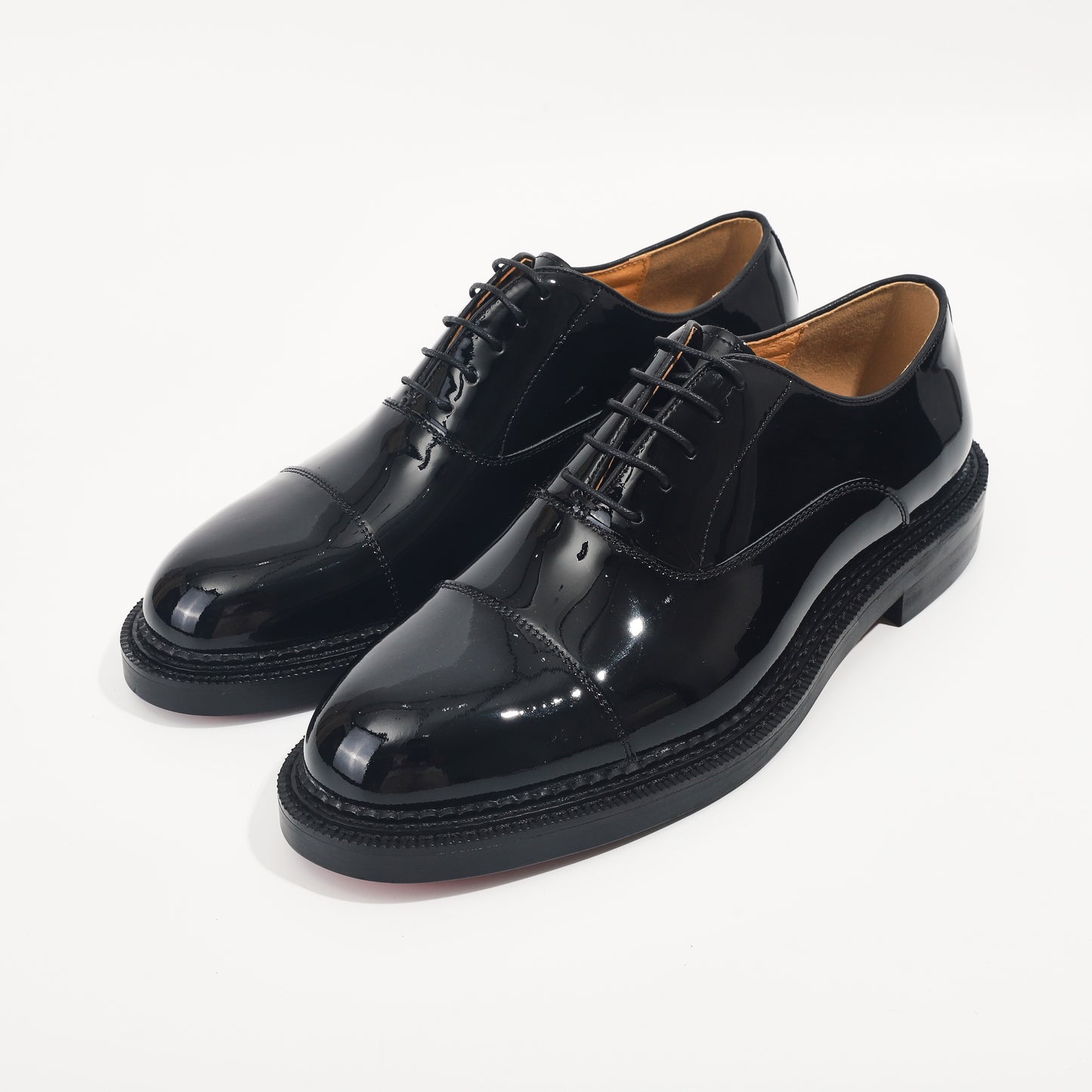 Black Self-Shine Chucky Red Bottoms