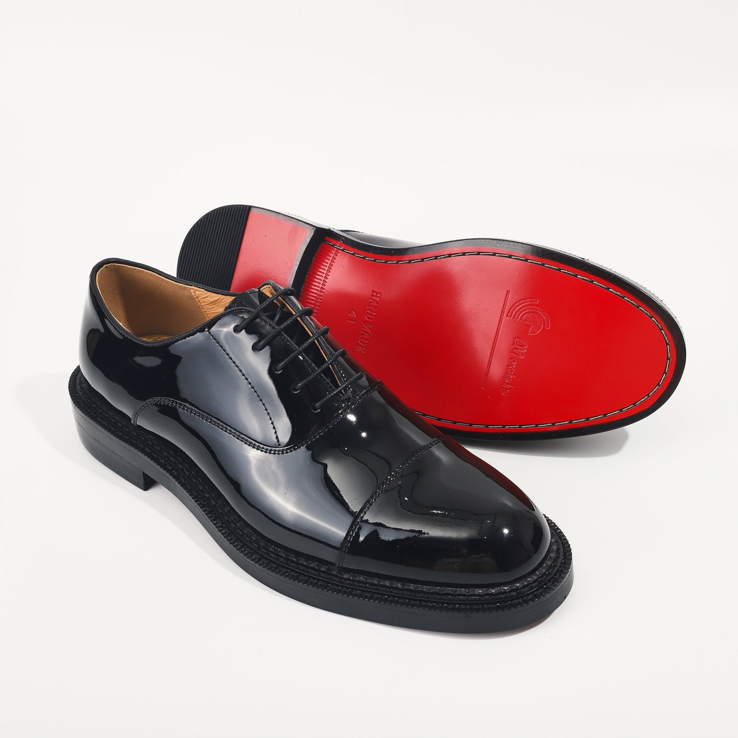Black Self-Shine Chucky Red Bottoms