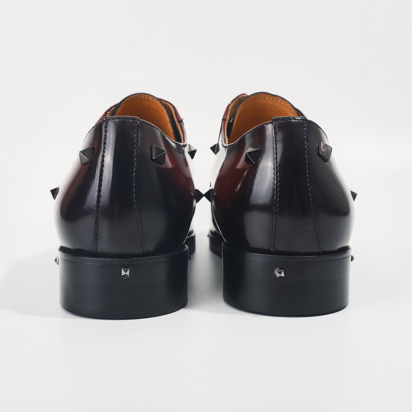 CM Exclusives Studded Derby Oxford — Burgundy
