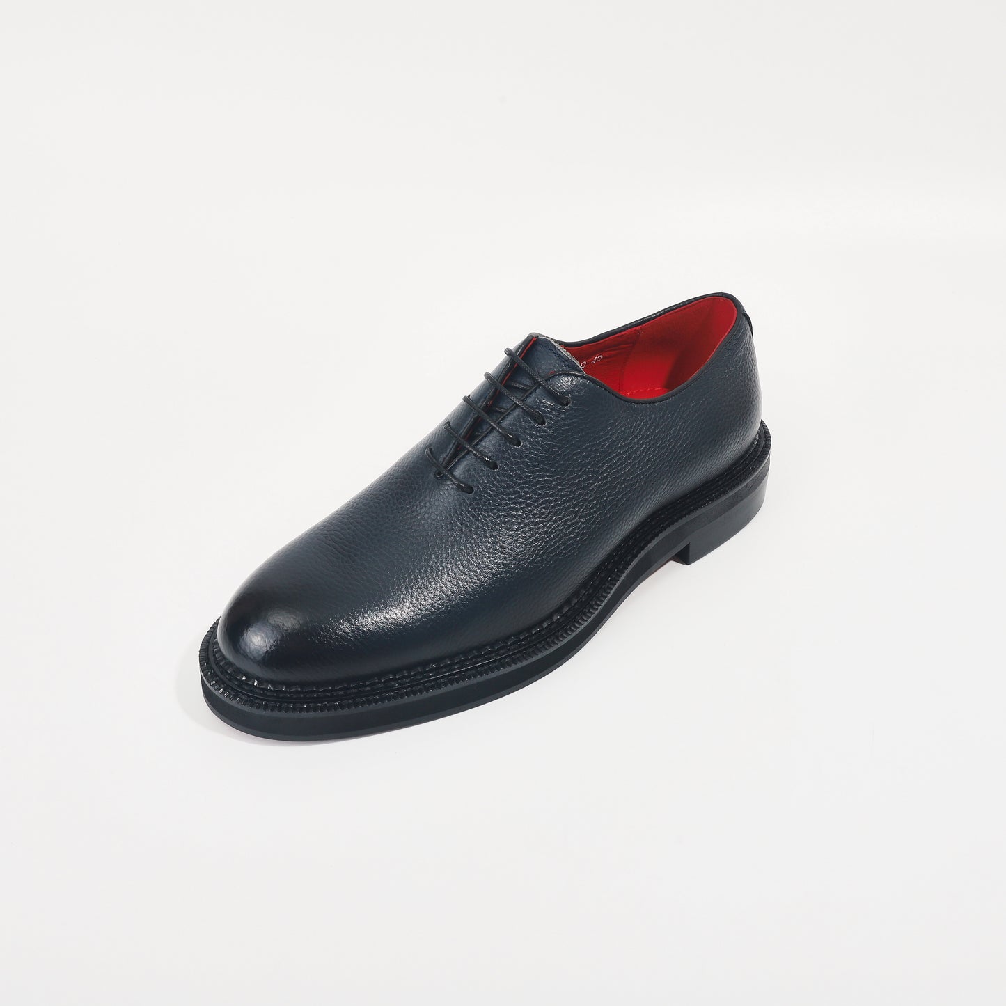 CM Exclusives Pebbled Navy Leather Wholecut Oxford