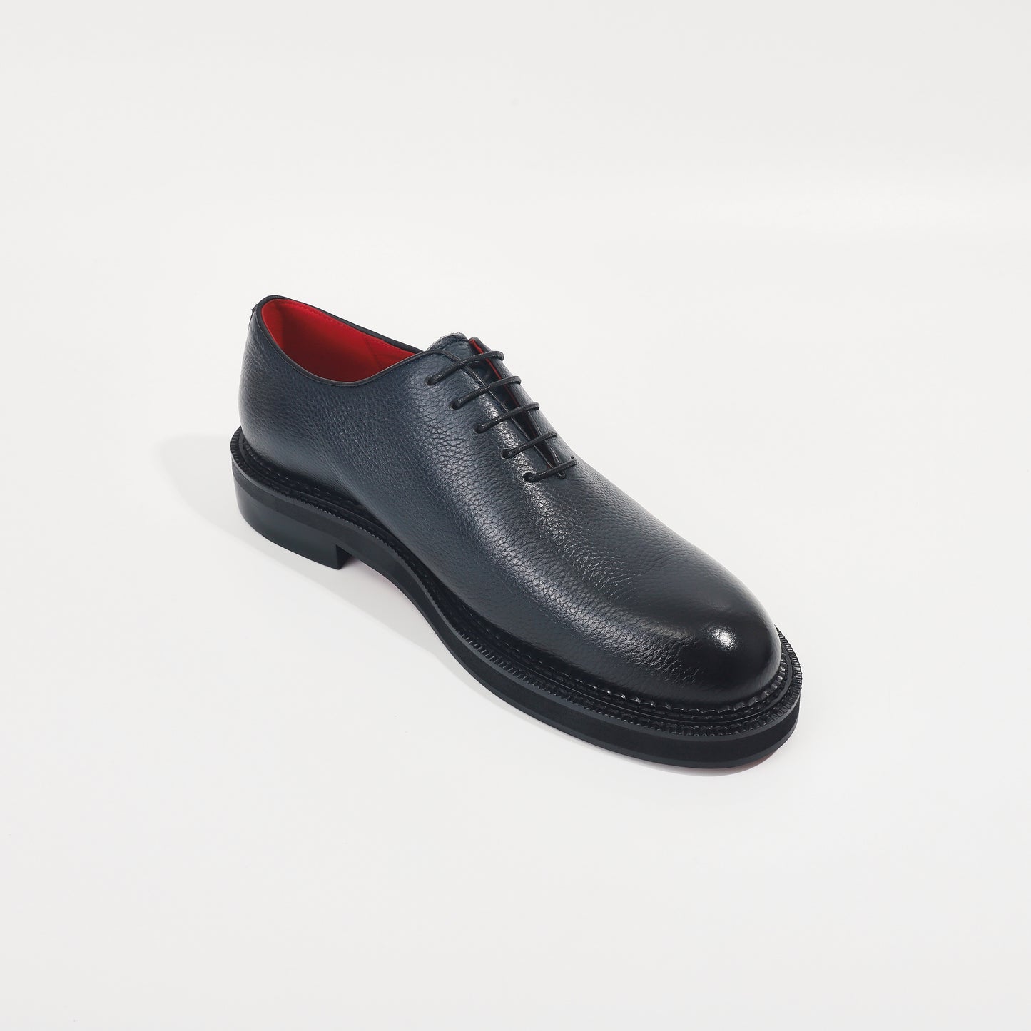 CM Exclusives Pebbled Navy Leather Wholecut Oxford