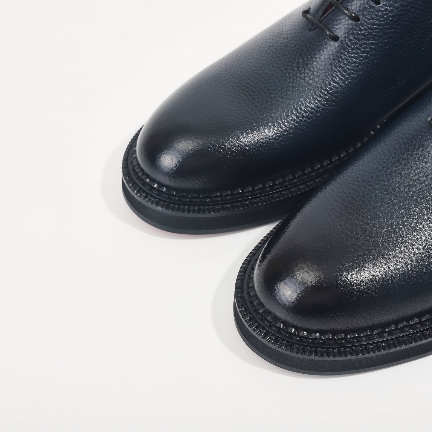 CM Exclusives Pebbled Navy Leather Wholecut Oxford