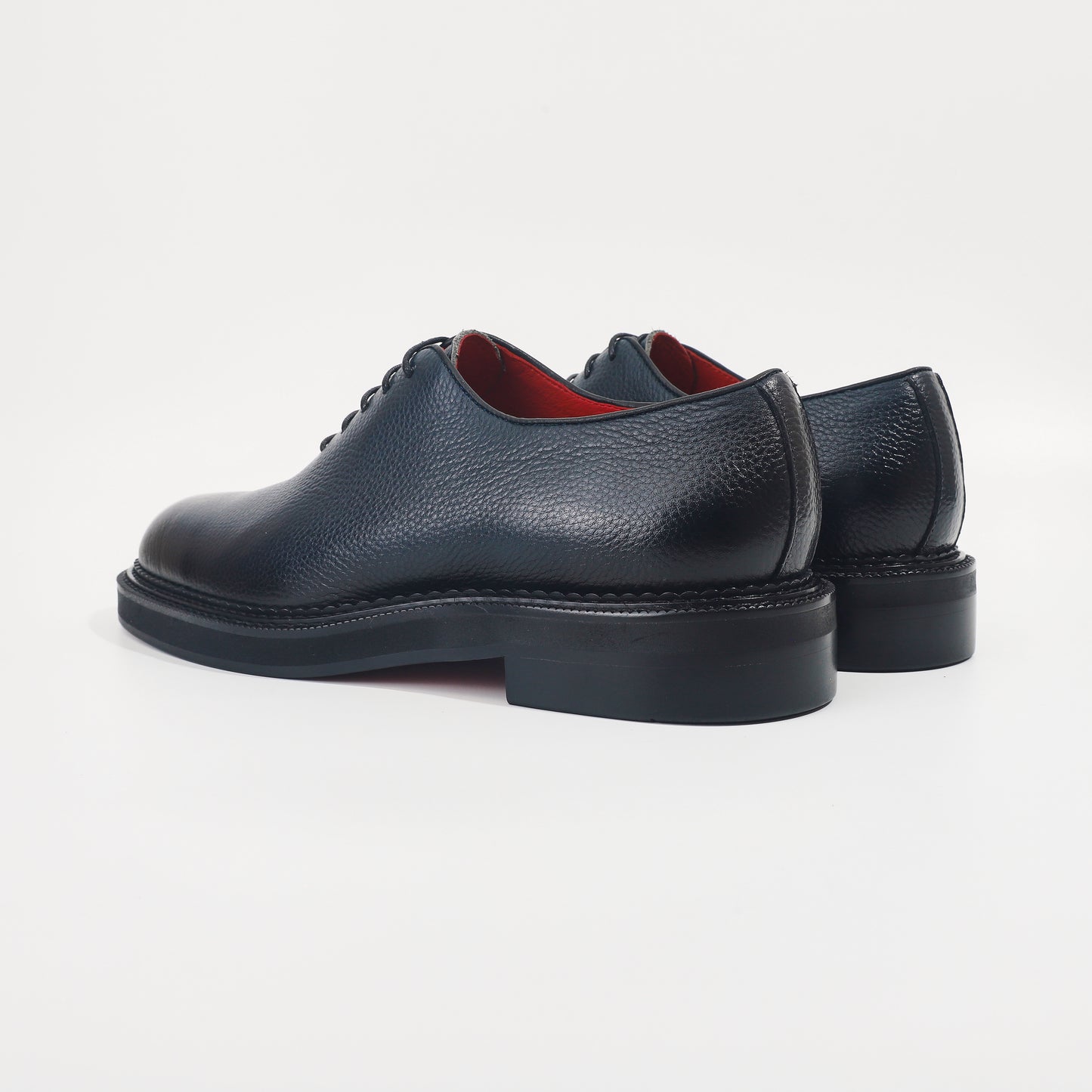 CM Exclusives Pebbled Navy Leather Wholecut Oxford