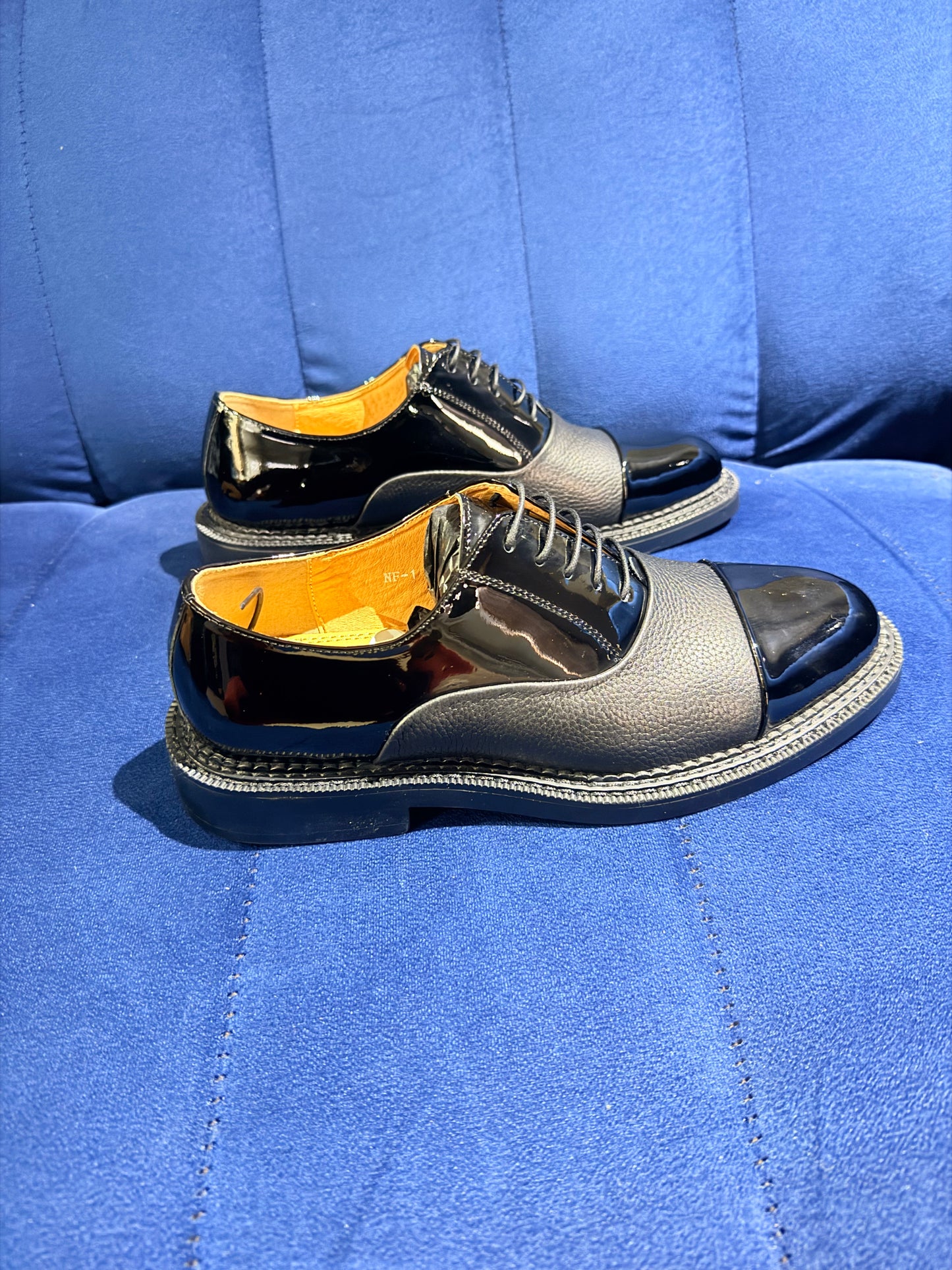 Black Patent Cap Toe
Oxford Dress Shoes