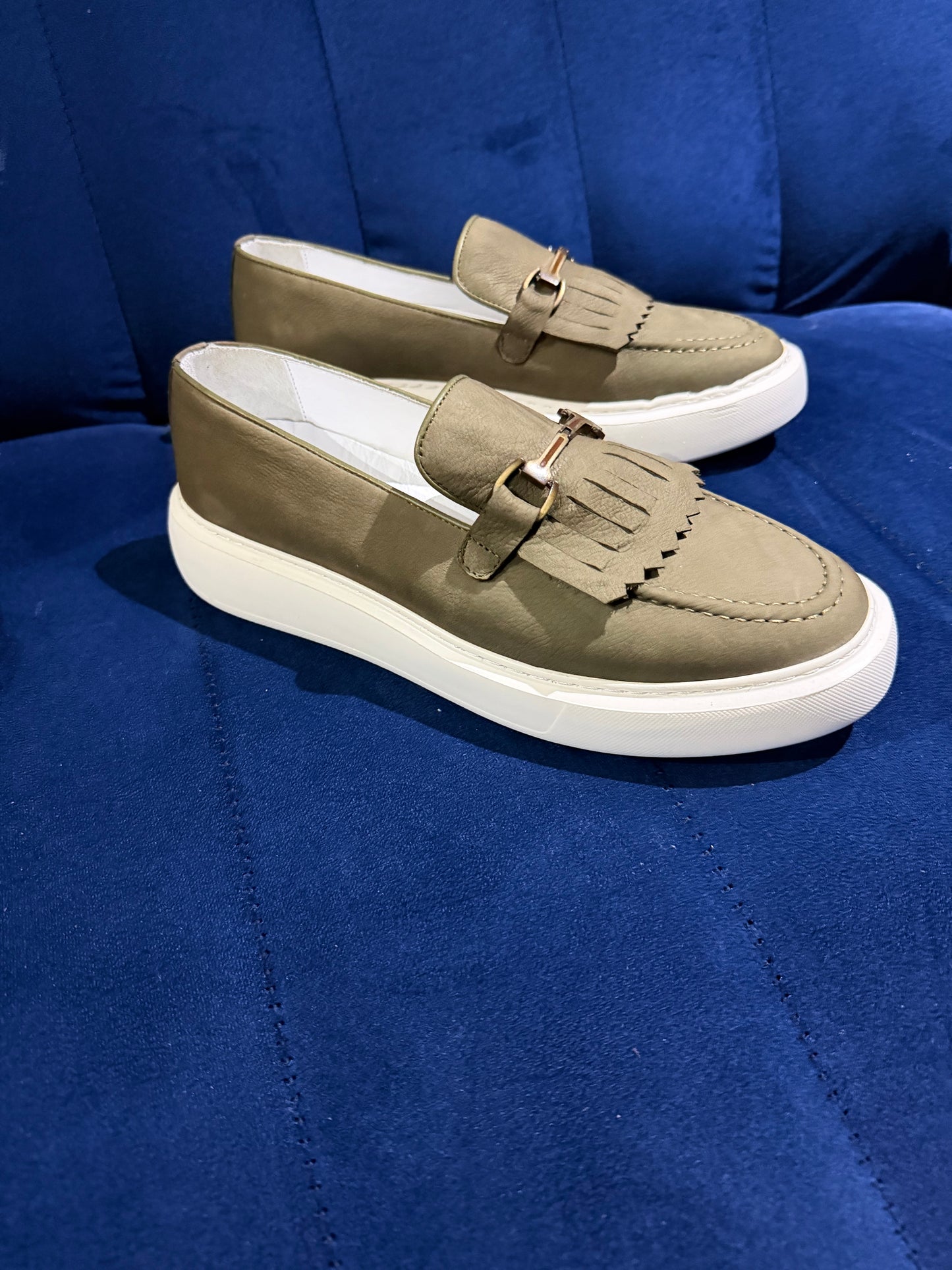 Military Green
Platform Loafers with Fringe & Buckle (Copy)