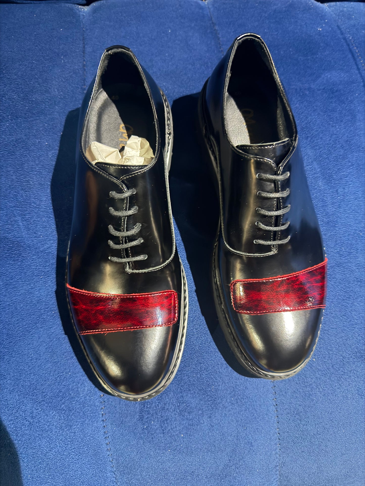 Black-Burgundy WingTip Derby Claw