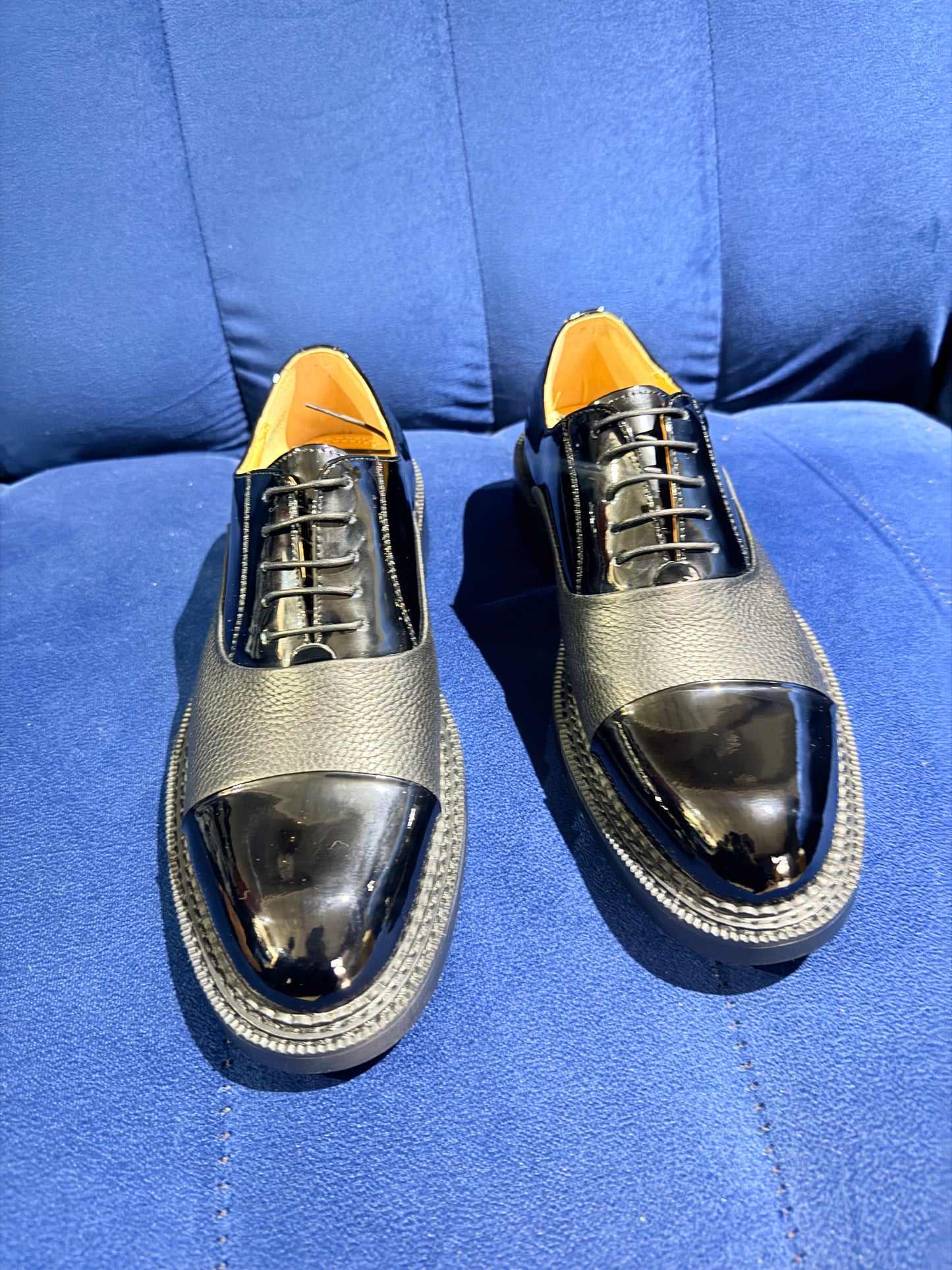 Black Patent Cap Toe
Oxford Dress Shoes